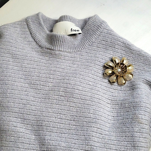 Wilfred Free Lolan Grey Sweater Cropped, oversized, merino-wool sweater2 - Picture 4 of 13